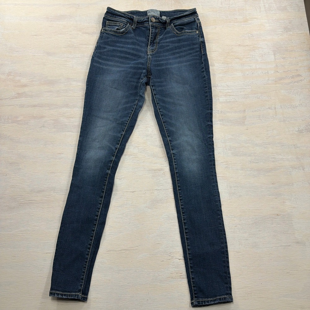 BKE Jeans Skinny 26R Dark Wash Mid Rise Stretch Denim Blue Womens
